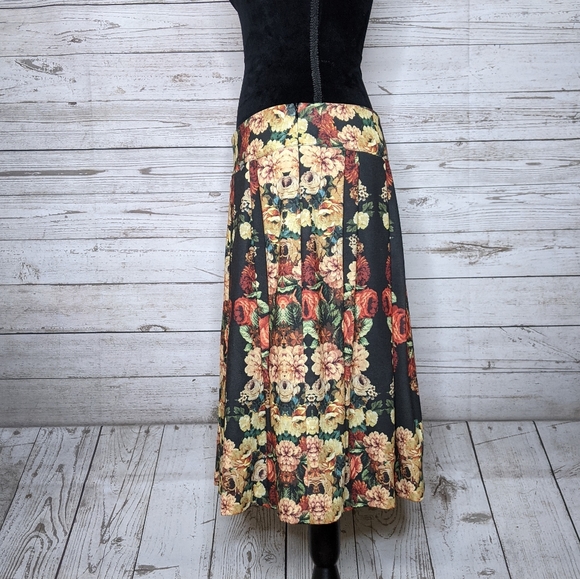 geiger • vintage pleated floral skirt grannycore - Picture 4 of 9